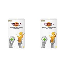 Pro-Ven Probiotics Urgent-C Immune & Energy Intensive, Daytime Kickstart, White and Orange, 500 g, 7 Sachets (Pack of 2)