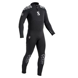 Scubapro EVERFLEX 5/4 STM MN XL-natuurlijk rubber, YULEX drukregelaar set voor duiken in koud water, uniseks, volwassenen, zwart, eenheidsmaat