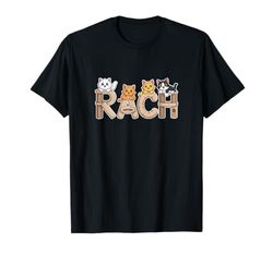 Rach Cat Trees - Personalized Cute Name Word Art T-Shirt