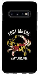 Coque pour Galaxy S10 Fort Meade Maryland USA Crabe Design vintage vieilli