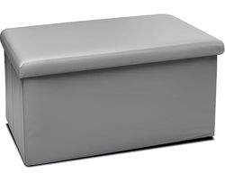 FORNOR 42024 kruk van pvc, grijs, 76 x 38 x 38 cm