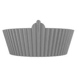 Cecotec Teglia per Friggitrice ad Aria 3 Pezzi Circolari Cecofry Bucket Pack Accessories S. 19x6cm, Alta Qualità, Senza BPA, 130g ciascuno, Riutilizzabile, Temperature -40°C a +250°C