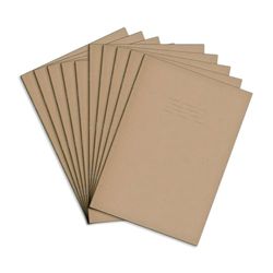 Rhino A4 Oefenboeken, 64 pagina's/blanco papier notitieboek, 10 stuks, kantoor- en schoolbenodigdheden, Buff