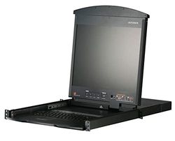 ATEN KL1508AM KVM-Switch, 43cm TFT, VGA, PS/2-USB via cat 5, 8 ports, D