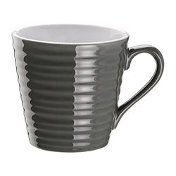 Olympia CafпїЅ Aroma Mugs in Charcoal - Stoneware - 340 ml 12 Oz - 6 pc