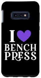 Custodia per Galaxy S10e Divertente allenamento in palestra I Love Benchpress