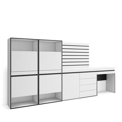 Skraut Home | Meuble à Chaussures | Meuble Rangement Chaussures | 297x145x35 cm | Chambre à Coucher, pièce | Commode, Buffet | Panneaux Muraux en Bois | Coiffeuse | Style Moderne | Blanc
