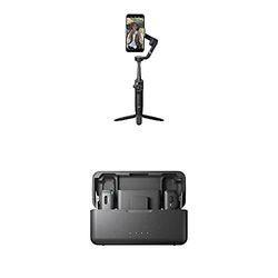 DJI Osmo Mobile 6 Premium Vlogging Combo, stabilizzatore per smartphone, manico integrato, per Android e iPhone, grigio ardesia, DJI Mic (2TX + 1RX + custodia di ricarica)