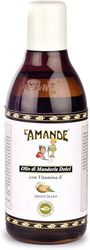 L'AMANDE - 100% Natural Sweet Almond Oil, Body and Face Oil with Vitamin E Fresh and Delicate, Emollient Action against Blemishes and Redness, Ideal as Massage Oil Sensitive Skins, 250ml
