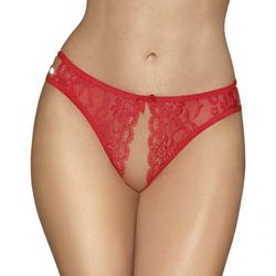 Penthouse, Crotchless Panties, Various Sizes, Lingerie, Naughty Valentine, Size S/M-L/XL, Colour:red, Size:M/L