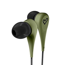 Energy System Style 1 – Cuffie auricolari, attività fisica e leggeri, finitura Rubber, Cavo con motivo piatto di 120 cm colore: verde