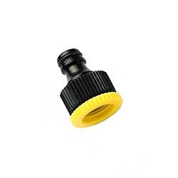 Merriway BH02698 Snap-Fit Tap Adaptor for Garden Hose, 3/4 BSP with 1/2 BSP Reducer