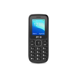 SPC Talk Easy to Use Mobile Phone 1.8" Display Large 800mAh Battery FM Radio Dual SIM Flashlight and Rear Camera (Black)