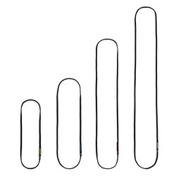 SINGING ROCK Open Sling Band, 14 mm, 150 cm, wit, volwassenen, uniseks, zwart (zwart), eenheidsmaat