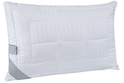 Homemania Kussen Bed, wit/grijs van katoen, satijn, siliconen, 50 x 70 cm, 50 x 70 cm