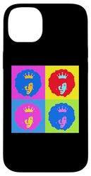Black Woman Queen Melanin Retro Vintage Pop Art Case for iPhone 14 Plus