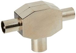 PremiumCord Divisor de antena para televisão IEC 75 Ohm 1xF-2xM