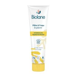 BIOLANE - Eryderm Pasta Wodna - Dziecko - Nowe opakowanie - Ulga, Naprawia - Podrażnienia, Zaczerwienienia - Naskórek pośladkowy - 75ml - Wyprodukowano we Francji