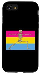 Skeleton Yoga, Pansexual Flag, Yogi Asana Pan Pride LGBT Case for iPhone SE (2020) / 7 / 8