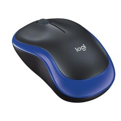 Logitech M185 Wireless Mouse, 2.4GHz with USB Mini Receiver, 12-Month Battery Life, 1000 DPI Optical Tracking, Ambidextrous, Compatible with PC, Mac, Laptop - Blue