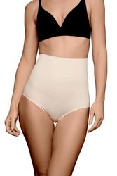 Bye Bra Bragas acolchadas, Cintura Alta, Ropa Interior Moldeadora, Fajas Moldeadoras, Beige, S M L (M)