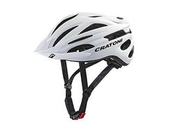Cratoni Pacer + cykelhjälm, vit matta, L-XL