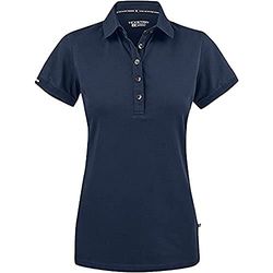 Texstar PW20 Chemise fonctionnelle en piqué pour femme Bleu marine XS