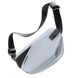Inateck Slingtas, lichte crossbodytas met snelverstelbare riem, spatbestendige schoudertas voor dames en heren, Grijs Blauw, Medium, Casual