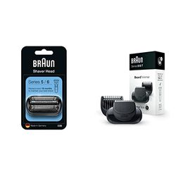 Braun Series 5 53B Cabezal de Recambio Negro para Afeitadora Eléctrica,Compatible con las Afeitadoras Series 5 y Series 6 & Afeitadora Eléctrica Hombre,Accesorio EasyClick para Máquina de Afeita Barba