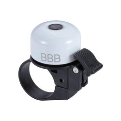 BBB CyclingLoud&Clear cykelblad | Hållbar och lätt klocka| Skruvklämmekanism lämplig för 31,8 mm, 25,4 mm och 22,2 mm, vit