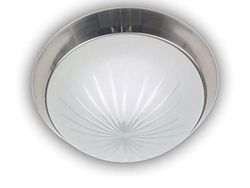 Niermann Standby a + +, lampada da soffitto – Taglio Vetro – Parete Anello in nichel opaco, LED, satinato, Satinato, 35 x 35 x 12 cm