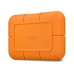LaCie Rugged SSD 2TB, External SSD, USB-C, Extreme water and 3m drop resistance, Mac, PC, Data Rescue Services (STHR2000800)