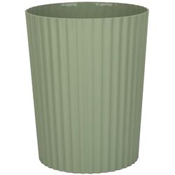 JiatuA Piccolo cestino rotondo in plastica per bagno, cucina, camera da letto, casa, ufficio, dormitorio, verde