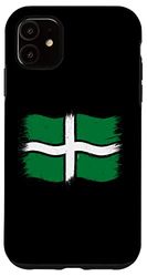 Custodia per iPhone 11 Bella Bandiera Devon per Orgogliosi Espatriati Devon o Expat