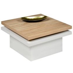 Alfa-Tische Tango Salontafel, hout, Sonoma eiken, 70 x 70 x 42 cm