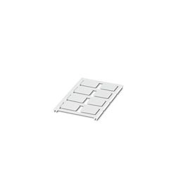 PHOENIX CONTACT UC-EMLP (27 x 18) Lot de 10 plaques en plastique Bluemark Cled, CMS-P1, Plotmark 27 x 18 mm, 8 panneaux individuels, blanc