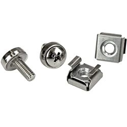 StarTech.com M5 schroeven en moeren M5 voor serverrack - M5 12 mm montageschroeven voor kast - 20 stuks (CABSCRWM520)
