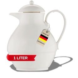Helios Nostalgie Vacuum Jug White 1 Litre, 30 x 30 x 22.5 cm