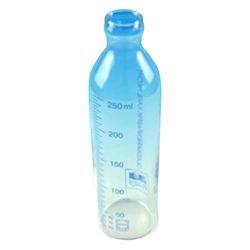 Hecht Borosilicaatglas babymelkflessen, smalle hals, helder, inhoud 250 ml