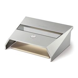 Enders® Pizzacover Turbo para parrilla de gas con quemador trasero, incluye termómetro, accesorio para barbacoa de pizza, incluye piedra para pizza de 38 cm x 30 cm, accesorio con ventana para un