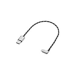 Volkswagen 000051446AQ - Cable de conexión USB-A a Micro USB Adaptador Original VW Premium Cable 30 cm en ángulo