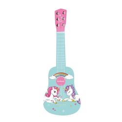Lexibook, Enhörning, Min första trägitarr, 6 strängar, 53 cm, manual ingår, rosa/blå, K205UNI