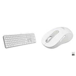 Logitech MX Keys S, Tastiera Wireless, Profilo Basso, Tasti Programmabili, Retroilluminazione & Signature M650 L Mouse wireless - Per mani grandi, Durata Batteria 2 anni, Clic Silenziosi
