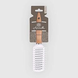 La Briantina Femme Classique Rectangular Hairbrush, Birch Wood, Anti-Frizz Effect