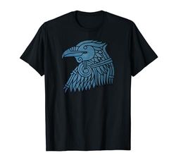 Cabeza de cuervo vikingo nórdico tradicional Camiseta