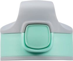 Sigg Miracle Kids Top Tabbi Mint Replacement Cap, Replacement Part for All Aluminium and Tritan Miracle Kids Bottles (0.35 L, 0.4 L, 0.45 L), Replacement Lid Water Bottle with Straw