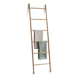 Zeller 18870 - Portasciugamani a scala, in bambù, 50 x 3,5 x 182,5 cm, colore: Naturale