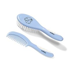 BabyOno Brosse et peigne à cheveux pour enfants et nourrissons, poils violets doux