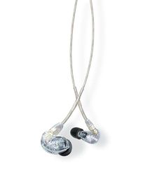 Shure SE215-CL Transparente Intraaural auricular - Auriculares (Intraaural, Alámbrico, 22 - 17500 Hz, 107 dB, 20 Ω, Transparente)