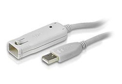 ATEN 1 Port USB 2.0 Extender Cable UE2120 UK | 1 KVM Market Leader, White